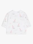 John Lewis Premature Baby GOTS Organic Cotton Giraffe Print Jacket, Pink