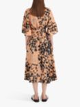 InWear Vulio Hazini Floral Print Midi Dress, Coral Reef