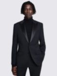 Moss Tailored Fit Performance Peak Lapel Dress Jacket, Black