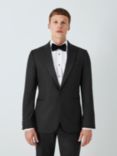 John Lewis Peak Lapel Basket Weave Dinner Jacket, Black