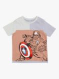 Angel & Rocket Kids' Marvel Captain America T-Shirt, Grey