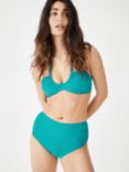 HUSH Twisted Halterneck Bikini Top, Amalfi