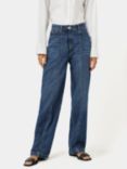 Jigsaw Tailored Loose Leg Jeans, Vintage Mid Blue