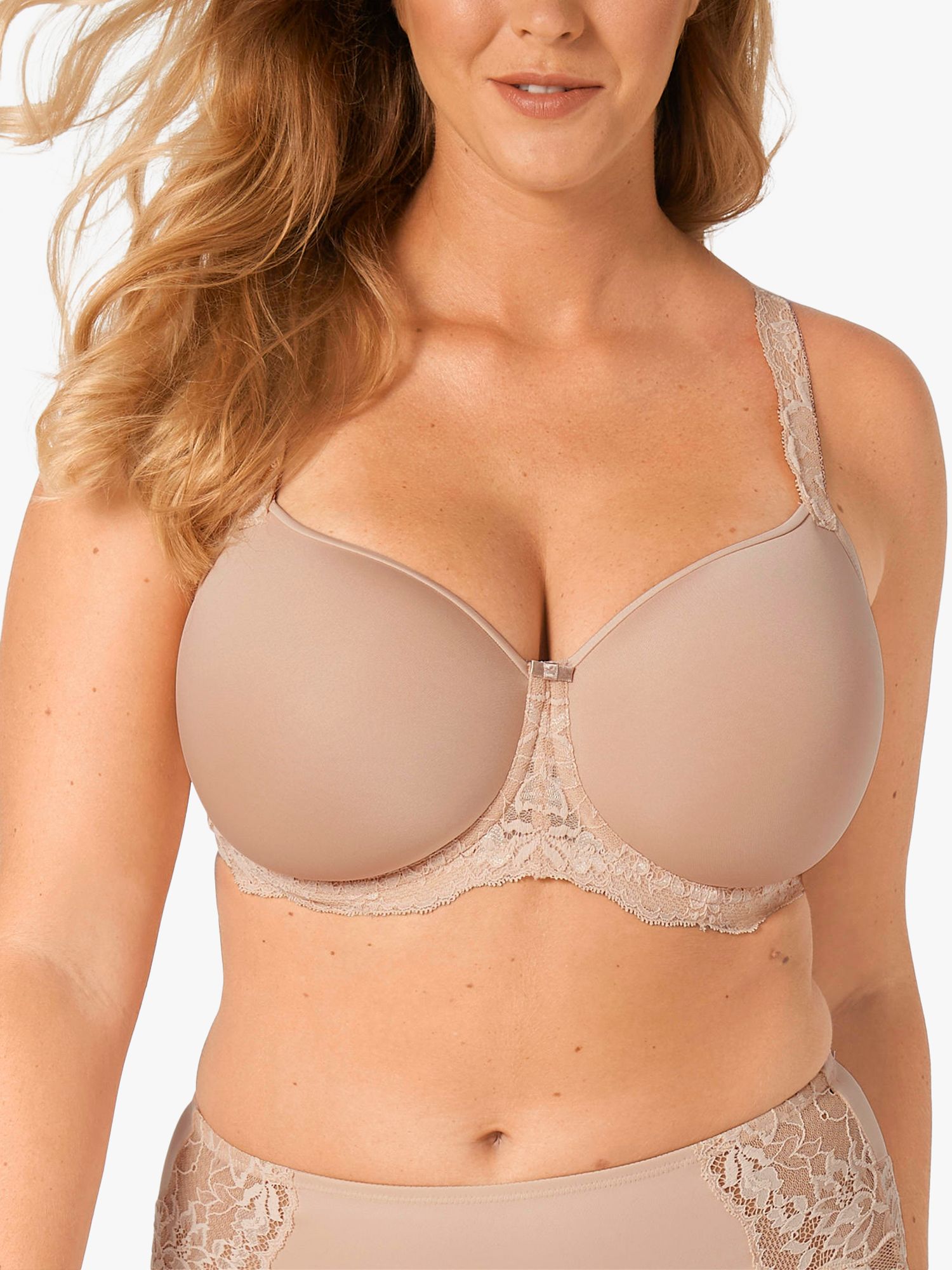 Triumph Amourette Charm Underwired Spacer Bra, White at John Lewis &  Partners