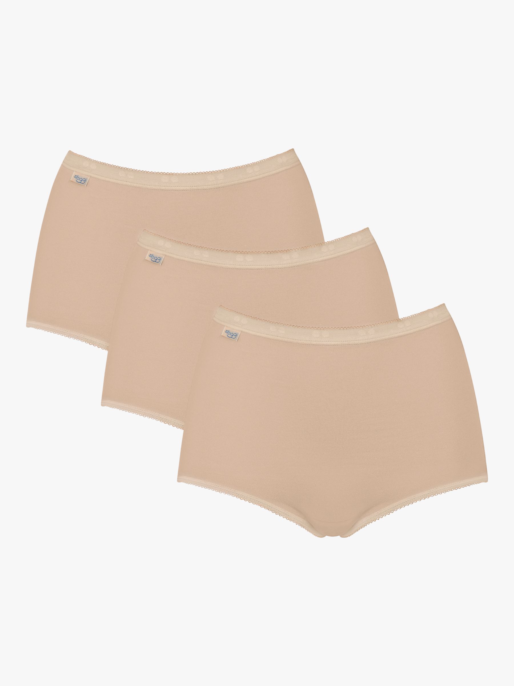 sloggi Basic+ Maxi Cotton Briefs, Pack of 3, Green/Lilac/Yellow at John  Lewis & Partners