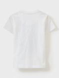 Crew Clothing Kids' Sea View Print T-Shirt, White/Aqua Blue