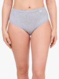 Chantelle Cotton Comfort High Waist Knickers, Heather Grey