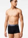 Lacoste Contrast Waistband Trunks, Pack of 3