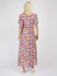 Little Mistress by Vogue Williams Puff Sleeve Tea Dress, Multi