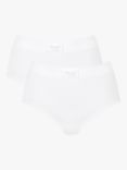 sloggi Double Comfort Maxi Knickers, Pack of 2, White