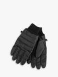 totes Isotoner Water Repellent Padded Smartouch Gloves, Black