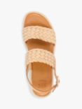 Dune Lorris Leather Woven Flatform Sandals