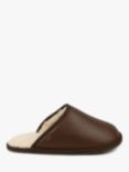 Just Sheepskin Cooper Leather Mule Slippers