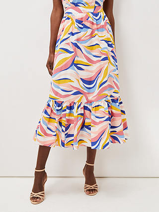 Phase Eight Tyra Wave Skirt, Multi