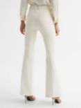 Reiss Florence Flared Trousers, Cream