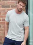 British Boxers GOTS Organic Short Sleeve Lounge T-Shirt, Grey Marl