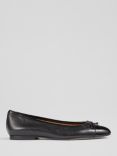 L.K.Bennett Kara Leather And Patent Toe Cap Ballet Pumps, Black