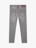 Billieblush Girls' LOVE Sequin Jeans, Mid Grey