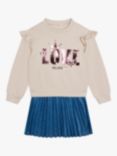 Billieblush Kids' Love Jumper Skirt Dress, Multi