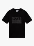 HUGO BOSS Kids' BOSS Logo T-Shirt, Black