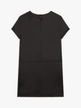 HUGO BOSS Kids' Faux Leather Panel Dress, Black