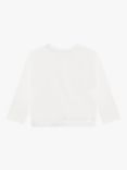 HUGO BOSS Kids' Script Logo Long Sleeve T-Shirt, White