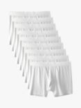 JustWears Pro Boxers, Pack of 9, White
