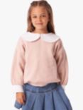 Angel & Rocket Kids' Willow Collar Sweater, Blush, Blush