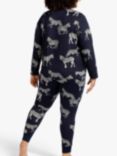 Chelsea Peers Curve Zebra Print Regular Long Pyjama Set