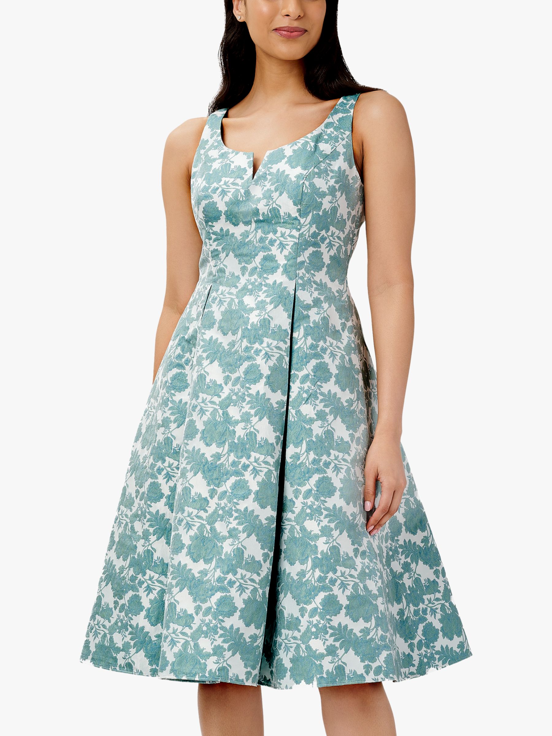 スーパーセール Sleeveless Jacquard Fit Flare Dress acornproperties.co.uk