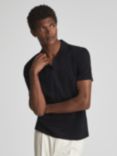 Reiss Jaxx Mercerised Open Collar Polo Top