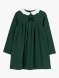 Trotters Kids' Anna Petal Long Sleeve Dress, Green