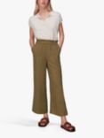 Whistles Grace Elasticated Waist Trousers, Olive