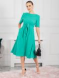 Jolie Moi Gemma Belted Midi Dress, Green