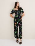 Phase Eight Zaylah Shirred Waist Floral Jumpsuit