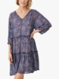 Part Two Hawra 3/4 Sleeve Knee Length Dress, Blueprint Blurred