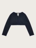 Monsoon Kids' Niamh Sparkle Cardigan, Navy