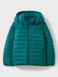 Crew Clothing Kids' Plain Quilted Jacket, Bottle Green