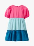 Crew Clothing Kids' Colour Block Dress, Multi
