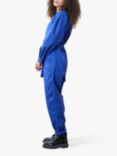 Lollys Laundry Yuko Cotton Relaxed Fit Jumpsuit, Neon Blue