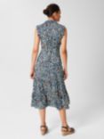 Hobbs Esme Abstract Print Tiered Midi Dress