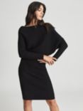 Reiss Lara Ribbed Knee Length Jumper Dress