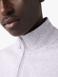 Lacoste Cotton Blend Zip Funnel Neck Sweatshirt, Cca