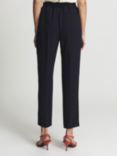 Reiss Hailey Cropped Trousers, Navy