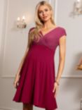 Tiffany Rose Alessandra Wrap Neck Maternity Dress, Rosey Red