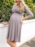 Tiffany Rose Willow Maternity Dress, Taupe Grey