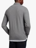 Lyle & Scott Long Sleeve Polo Shirt, T28 Mid Grey Marl