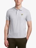 Lyle & Scott Short Sleeve Polo Shirt, D24 Light Grey Marl