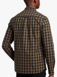 Lyle & Scott Poplin Check Shirt, W753 Black/Olive