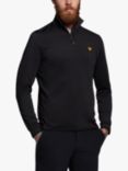 Lyle & Scott Tech 1/4 Zip Midlayer Top, Jet Black